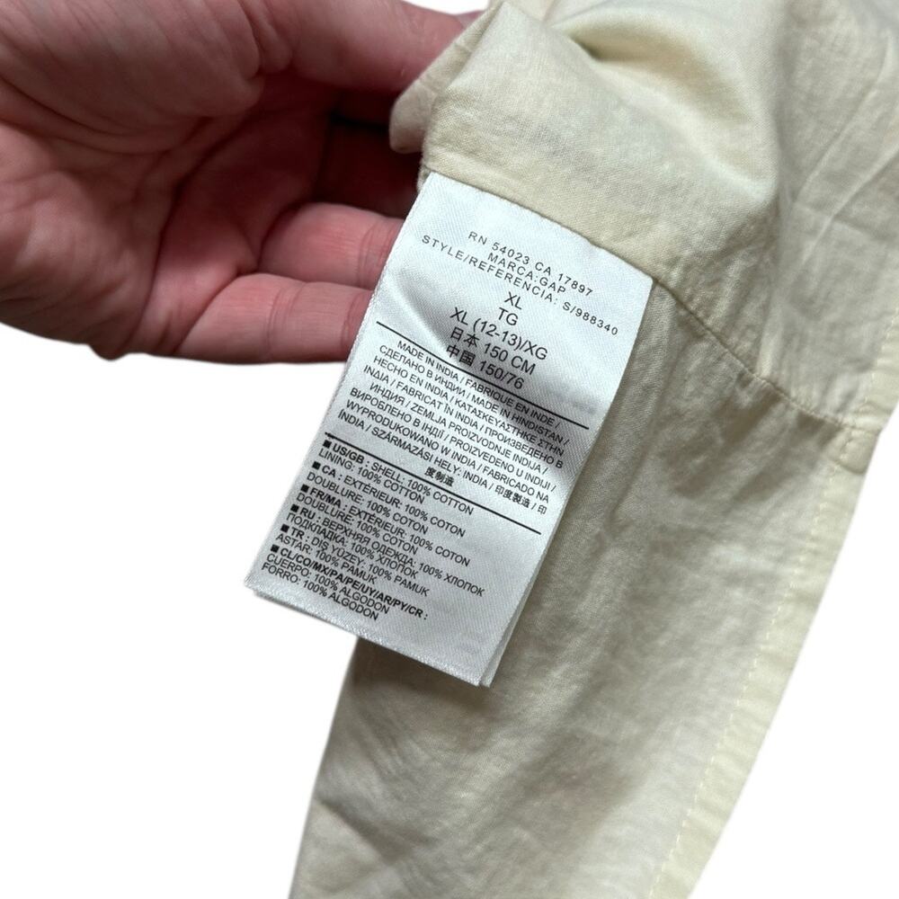 GAP Kids Floral Tie-Belt Dress with Button Front - Size Girls XL - Picture 5 of 6